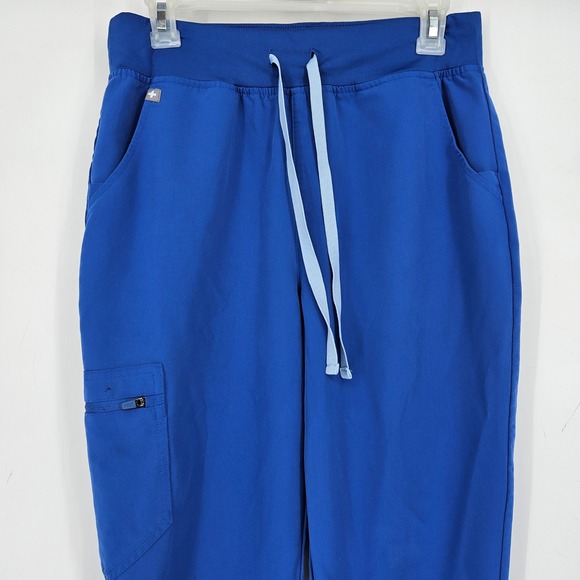 FIGS Pants Womens‎ Medium Zamora Jogger Blue Technical Scrub Medical Uniform - Picture 2 of 10